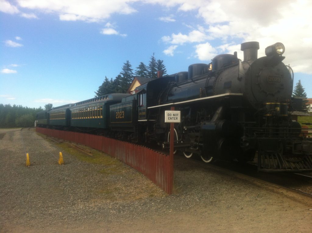 Steam locomotive at Heritage park