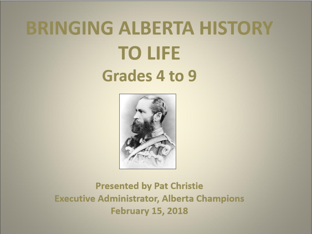 CCTCA-Bringing History To Life presentation