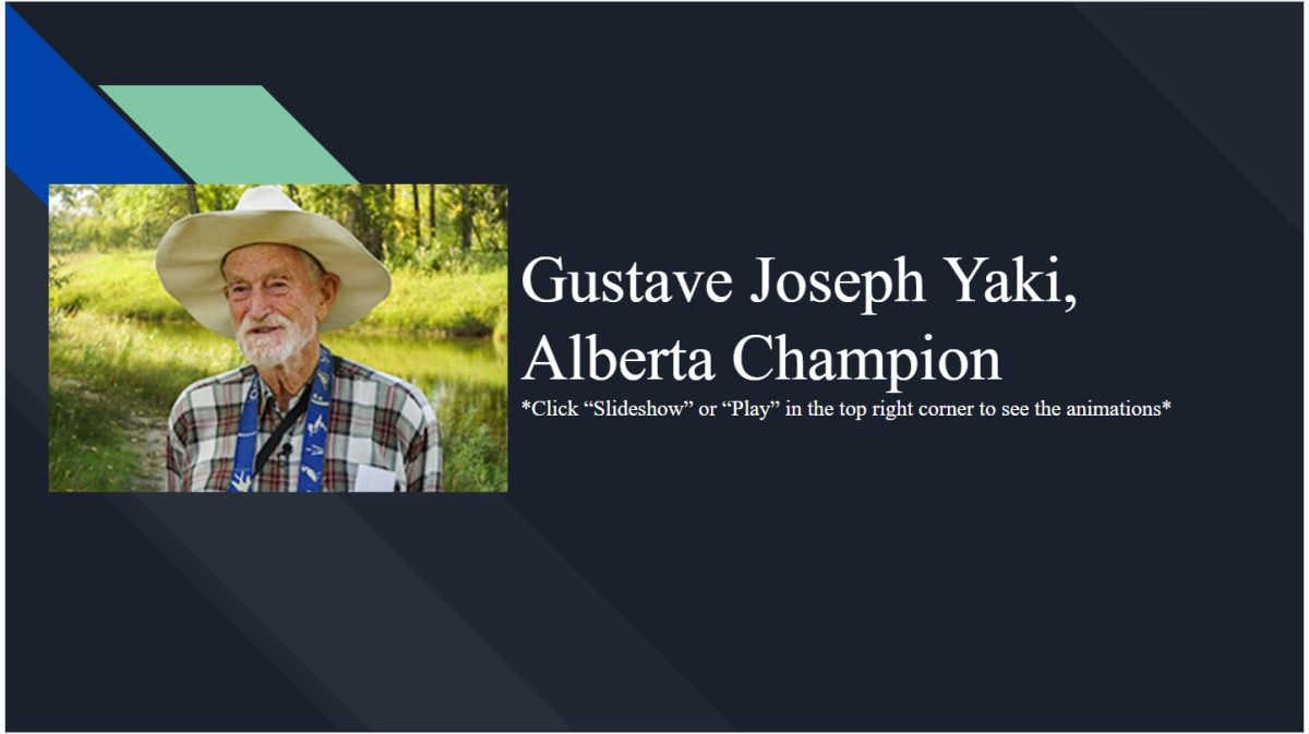 Gustave Joseph Yaki, Alberta Champions slide show -thumbnail