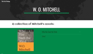 The Art of Writing (W.O. Mitchell) by Mason Green