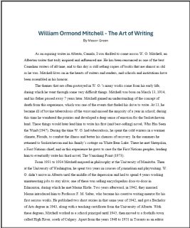 William-Ormond-Mitchell by Mason Green